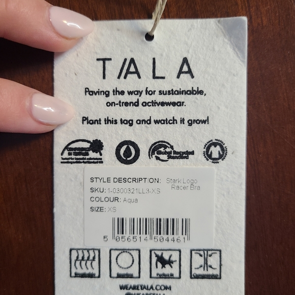 NEW WITH TAGS TALA XS AQUA SPORTSBRA - Picture 3 of 4